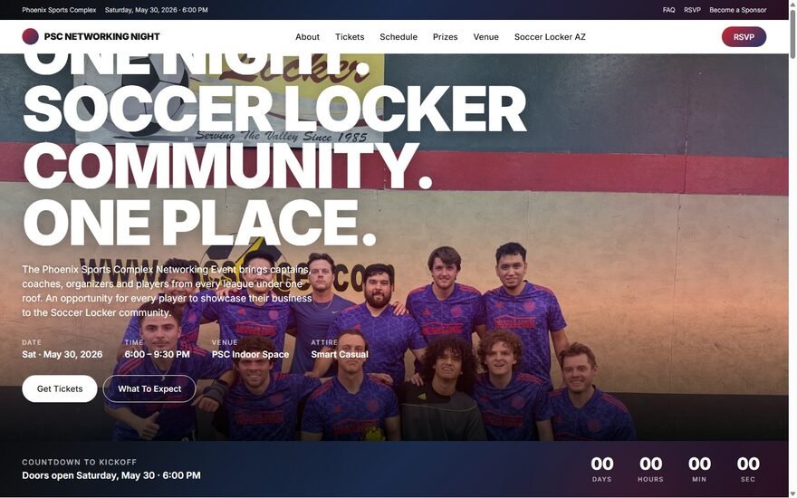 Phoenix Sports Complex event website